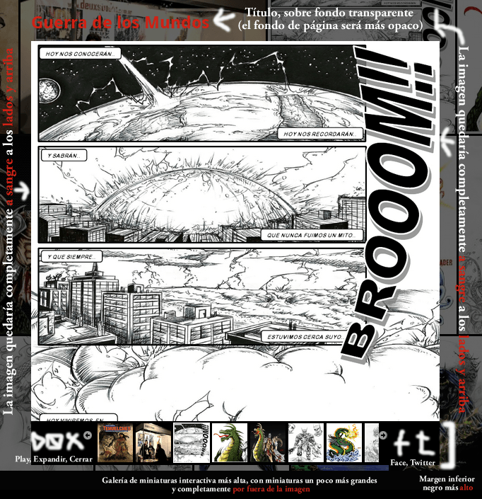 Adercomics.com WP Theme Lightbox (proposal)