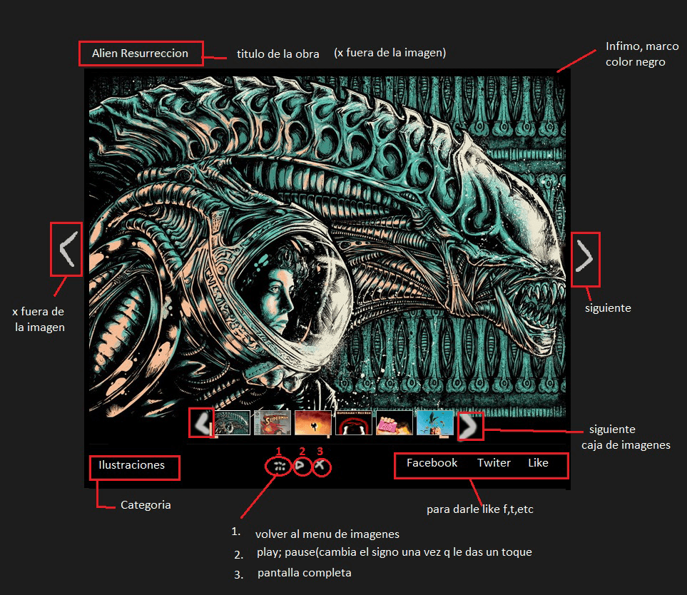 Adercomics.com WP Theme Lightbox (specifications)