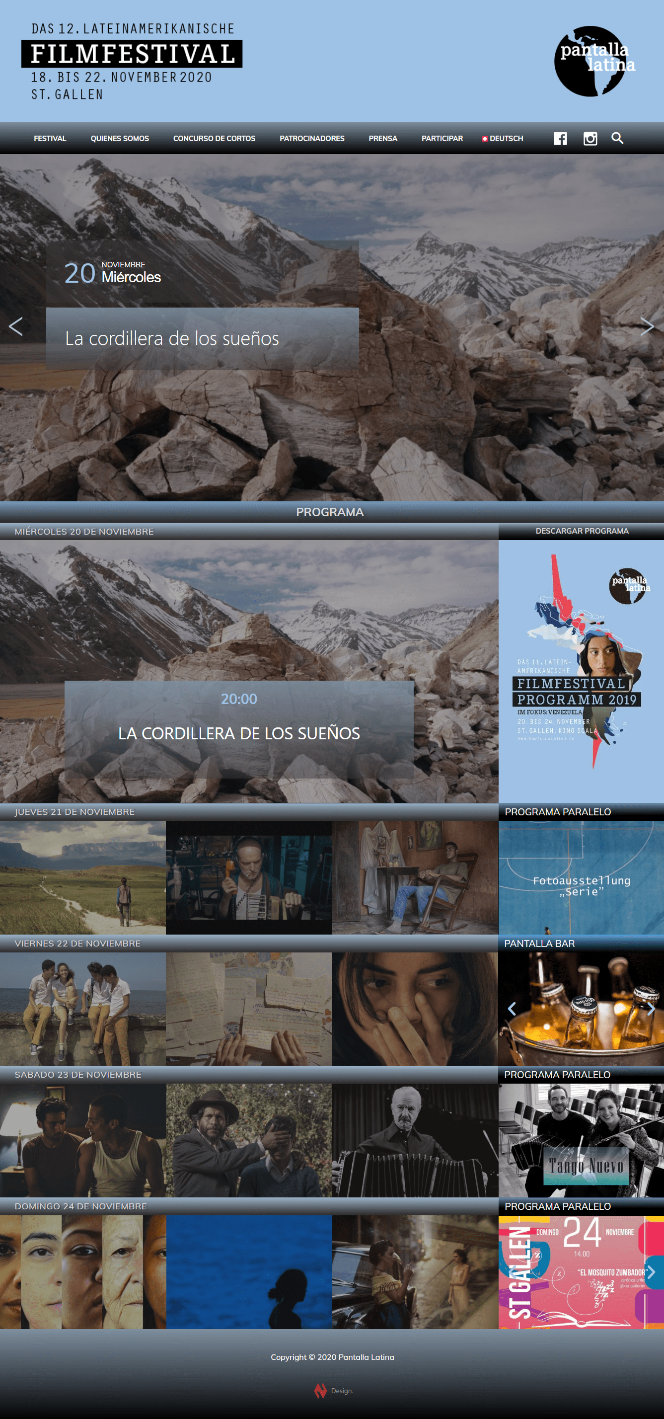 Pantalla Latina St. Gallen Filmfestival - Frontpage (Desktop)