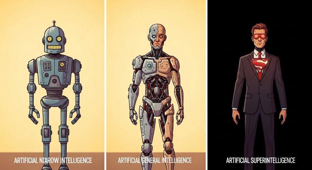 Los tres estadíos de la inteligencia artificial
